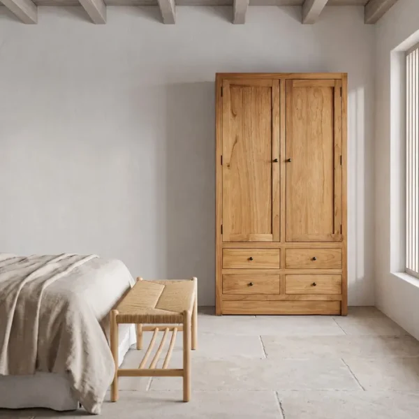 ARMARIO NATURAL MADERA MINDI 100 X 55 X 180 CM