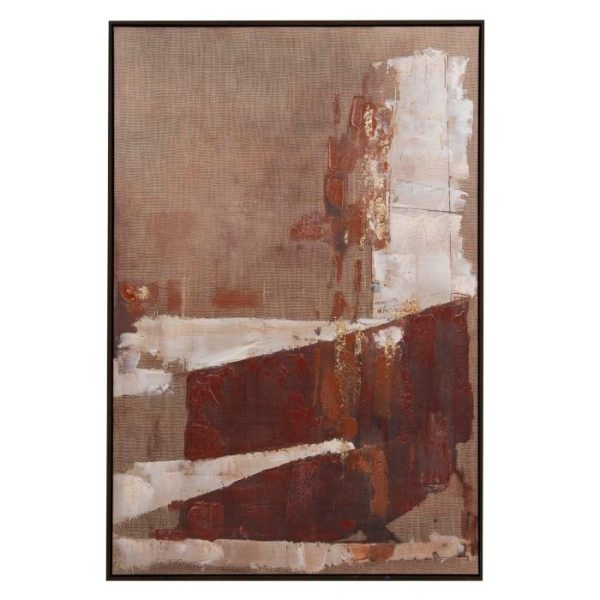 CUADRO ABSTRACTO 80% PINTADO A MANO 83x4x123 CM