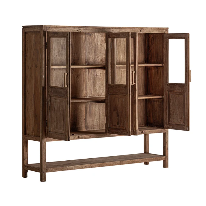 VITRINA RUBLAND MADERA MANGO 195X45X180CM - Imagen 2