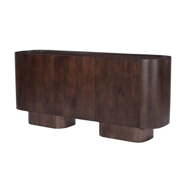 APARADOR MADERA MINDI MARRON 170x40x75 CM