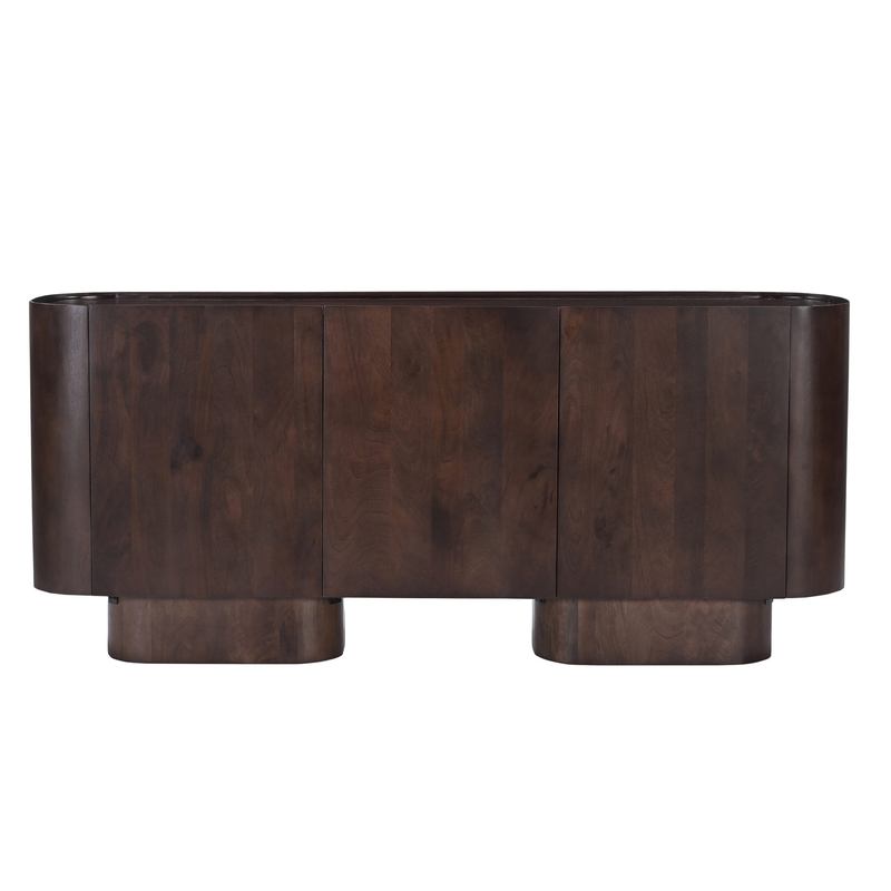 APARADOR MADERA MINDI MARRON 170x40x75 CM - Imagen 3