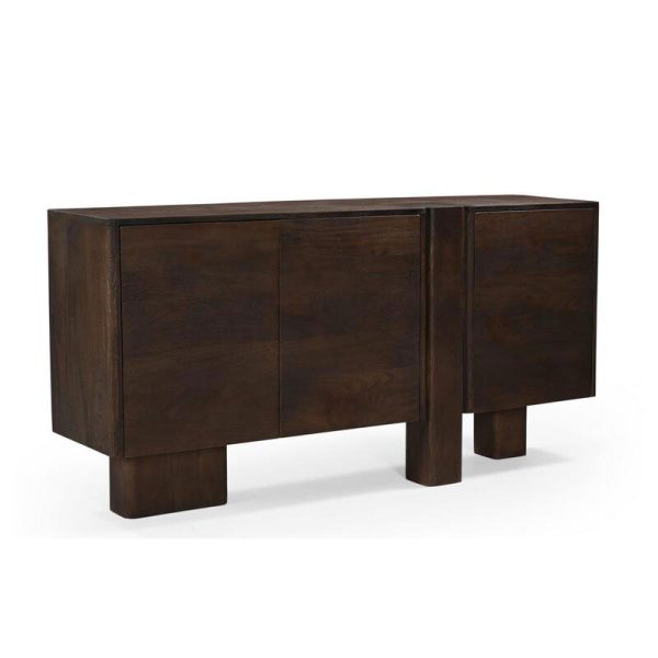 APARADOR MADERA MINDI MARRON 200x40x82 CM