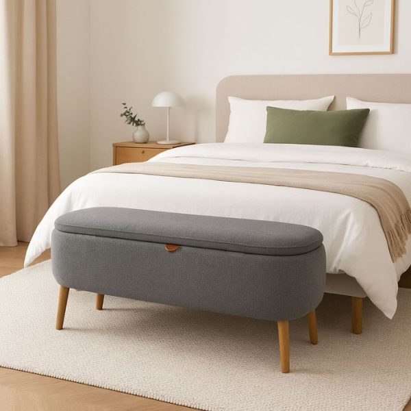 PIE DE CAMA MANIKO GRIS