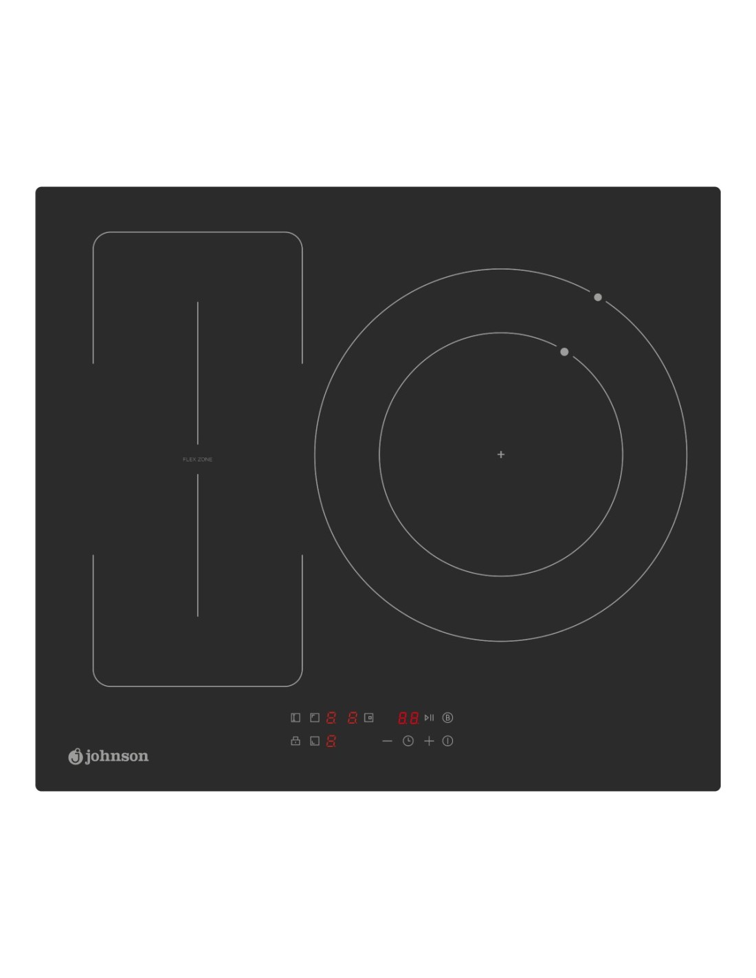 PLACA INDUCCION FLEXIBLE JOHNSON 60CM 3 ZONAS JINDU3Z32FLEXM
