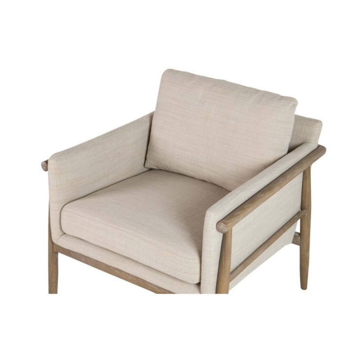 SILLON MADERA FRESNO BEIGE 77x74x72 CM - Imagen 5