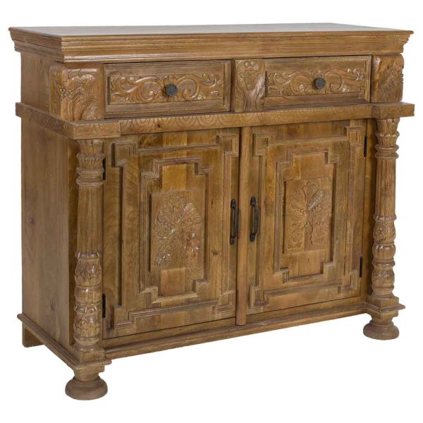 APARADOR MADERA MANGO MARRÓN 120X45X100CM