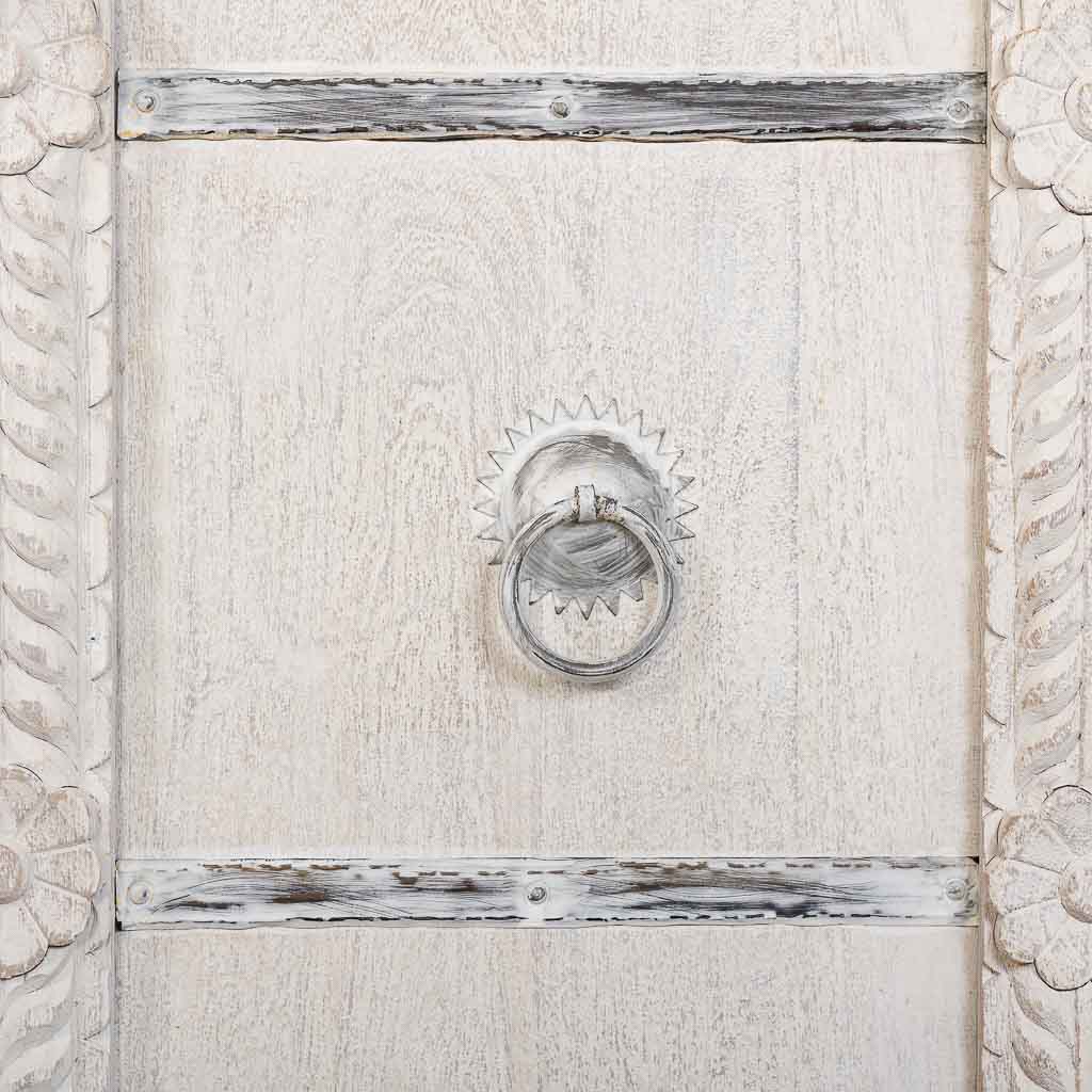 ARMARIO MADERA MANGO BLANCO 98X46X160CM - Imagen 6