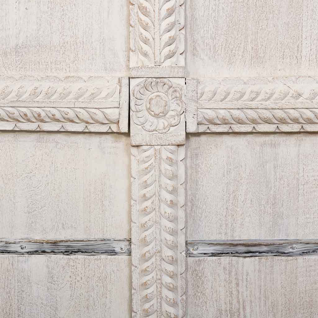 ARMARIO MADERA MANGO BLANCO 98X46X160CM - Imagen 7