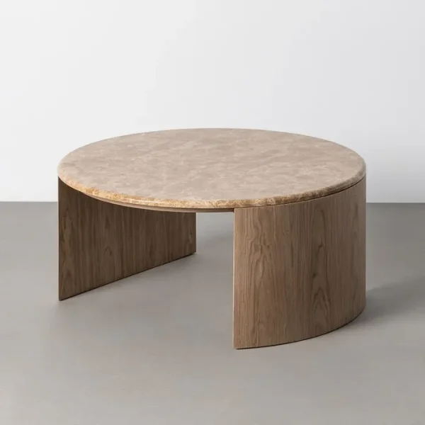 MESA CENTRO MÁRMOL-DM 80 X 80 X 36 CM