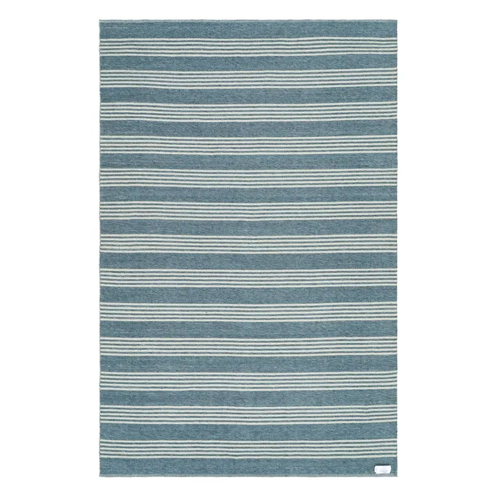 ALFOMBRA RAYAS NATURAL-AZUL 200 X 300 CM - Imagen 2