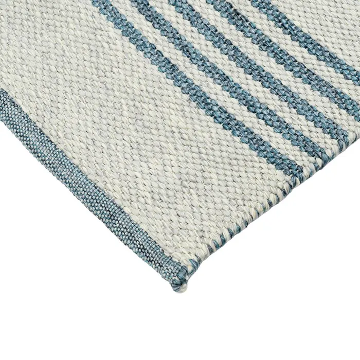 ALFOMBRA RAYAS NATURAL-AZUL 200 X 300 CM - Imagen 3