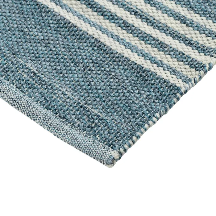 ALFOMBRA RAYAS NATURAL-AZUL 200 X 300 CM - Imagen 4