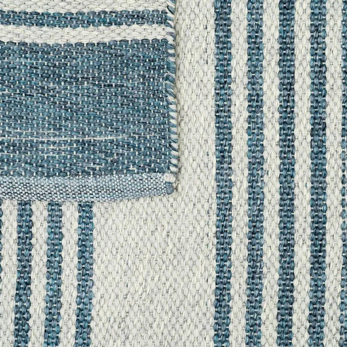 ALFOMBRA RAYAS NATURAL-AZUL 200 X 300 CM - Imagen 9