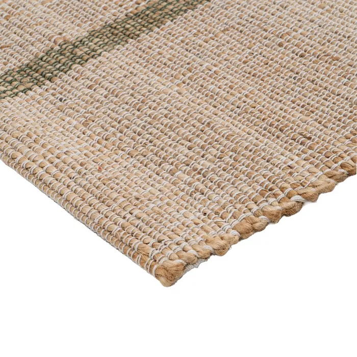 ALFOMBRA RAYAS NATURAL YUTE-ALGODÓN 160 X 230 CM - Imagen 2