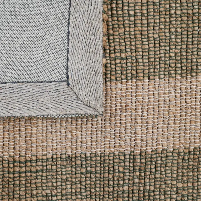 ALFOMBRA RAYAS NATURAL YUTE-ALGODÓN 160 X 230 CM - Imagen 5