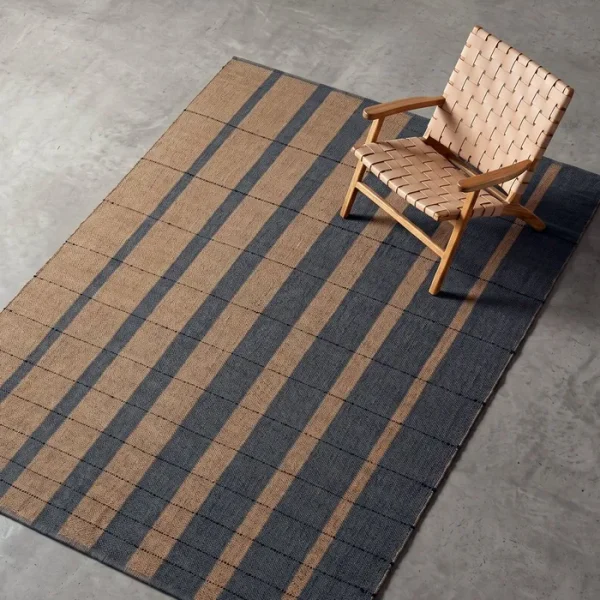 ALFOMBRA RAYAS LANA-ALGODÓN BASILEA 200 X 300 CM