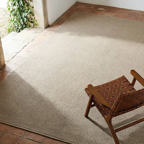 ALFOMBRA ARENA LANA-ALGODÓN BASILEA 200 X 300 CM