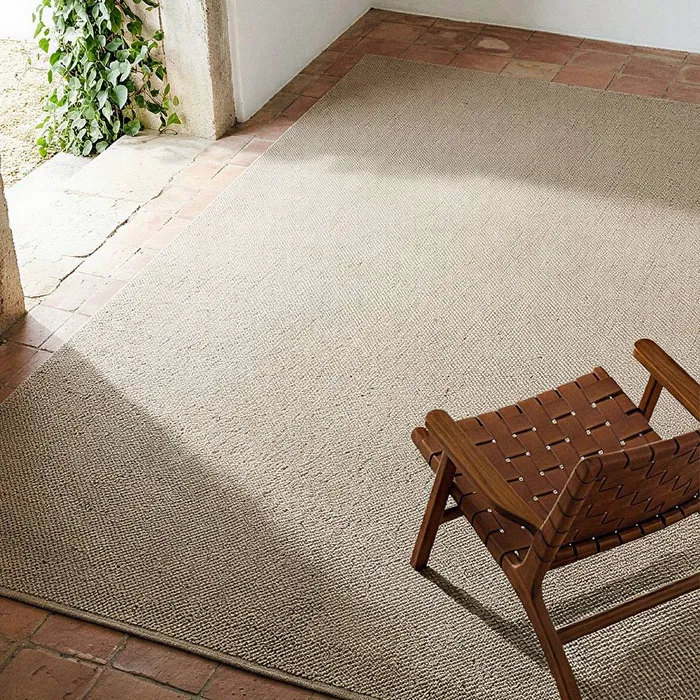 ALFOMBRA ARENA LANA-ALGODÓN BASILEA 200 X 300 CM