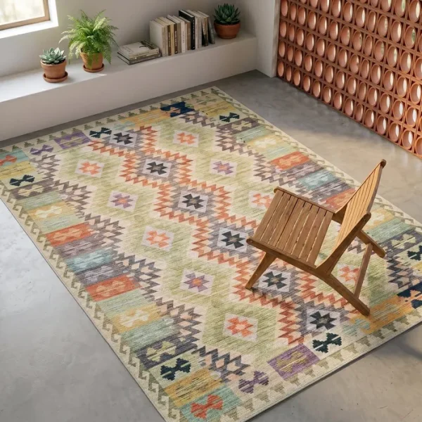 ALFOMBRA KILIM POLIÉSTER ABASÍ 200 X 300 CM