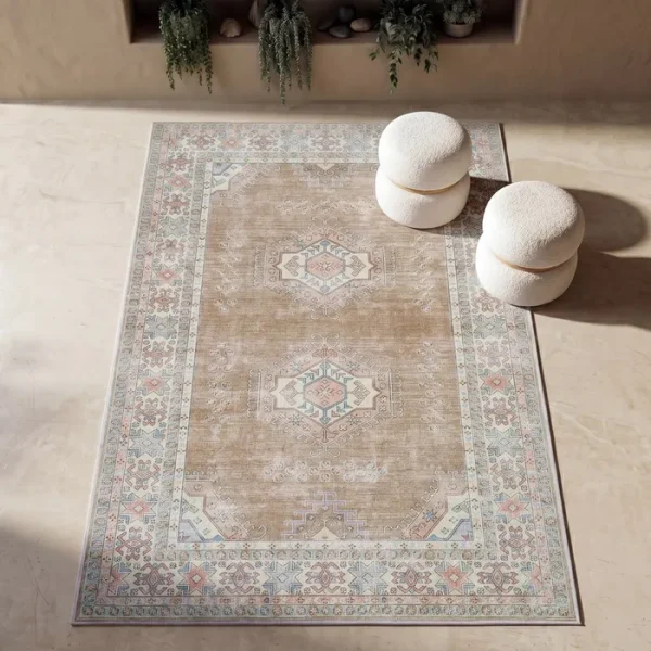 ALFOMBRA SELLO POLIÉSTER DECORACIÓN 160 X 230 CM