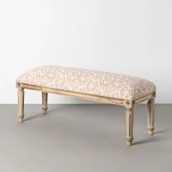 BANCO ESTAMPADO TEJIDO-MADERA 119 X 40 X 38 CM