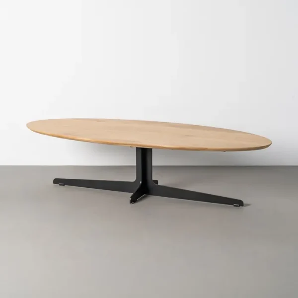 MESA CENTRO MADERA DE ROBLE SALÓN 150 X 60 X 37 CM