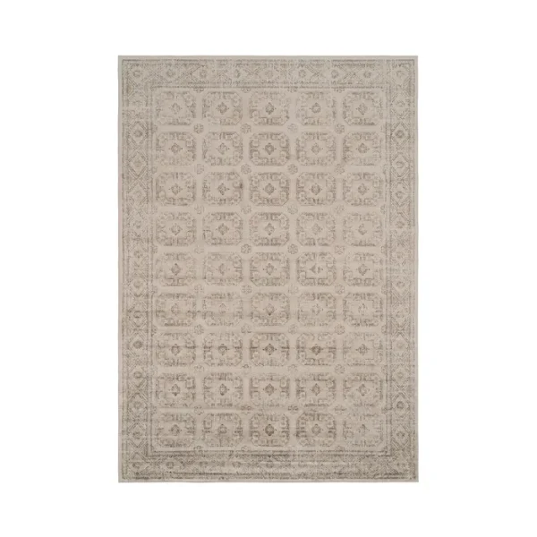 ALFOMBRA ESTAMPADO GRIS VISCOSA VINTAGE 160 X 230 CM