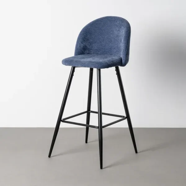 TABURETE AZUL METAL CONTRACT 40,20 X 48,20 X 102 CM