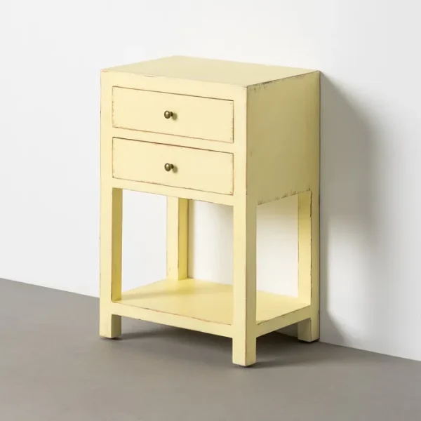 MESITA AMARILLO CLARO DM-MADERA 45 X 30 X 66 CM