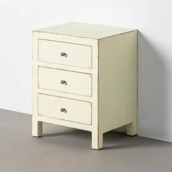MESITA AMARILLO PASTEL DM-MADERA 43 X 34 X 55 CM