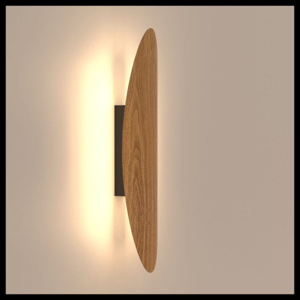 APLIQUE LED ABISAL CCT 12W 43CM HAYA NEGRO 9994 MANTRA