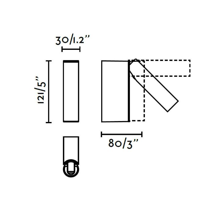 FARO CRONOS APLIQUE LECTOR ALUMINIO CEPILLADO - Imagen 3