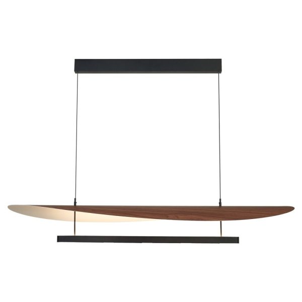 LAMPARA LED ABISAL CCT 48W NOGAL NEGRO 9821 MANTRA