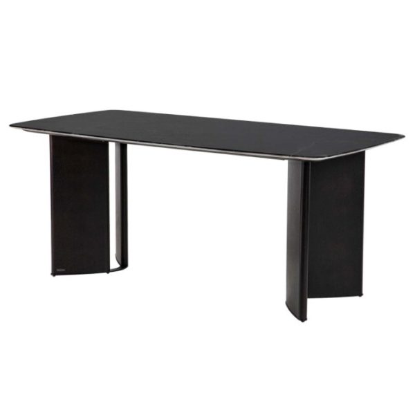 MESA COMEDOR PIEDRA ROBLE BURNABY 180x90x76 CM