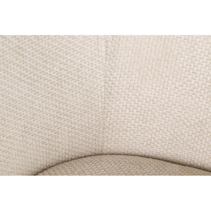 SOFA CHENILLA BEIGE OMAHA 240x85x73CM - Imagen 4
